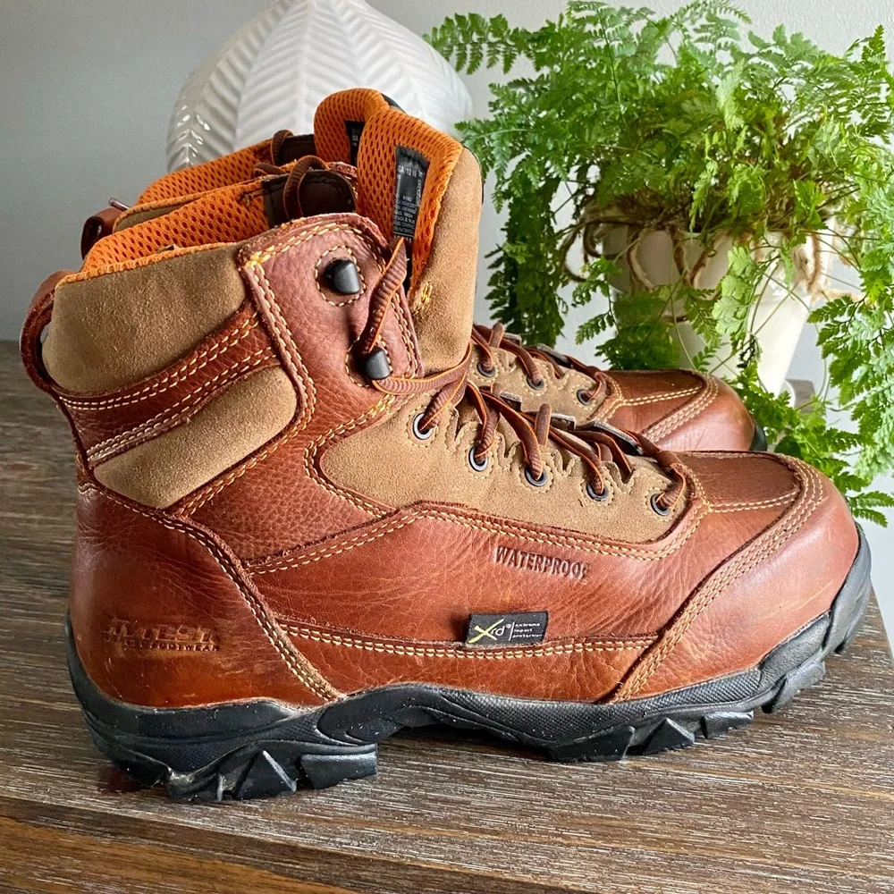 HYTEST Mens Waterproof Leather Composite Toe Poron XRD Met-Guard 6”‎ Boots 12W